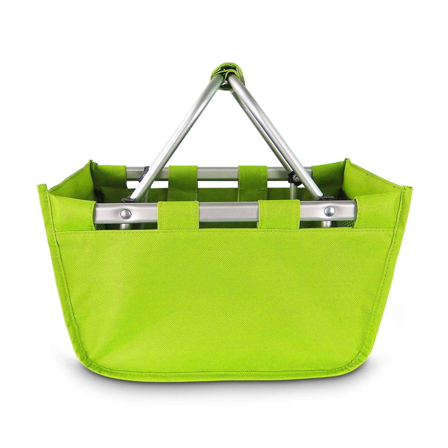 Lime Green Mini Market Basket with Name Embroidered – The