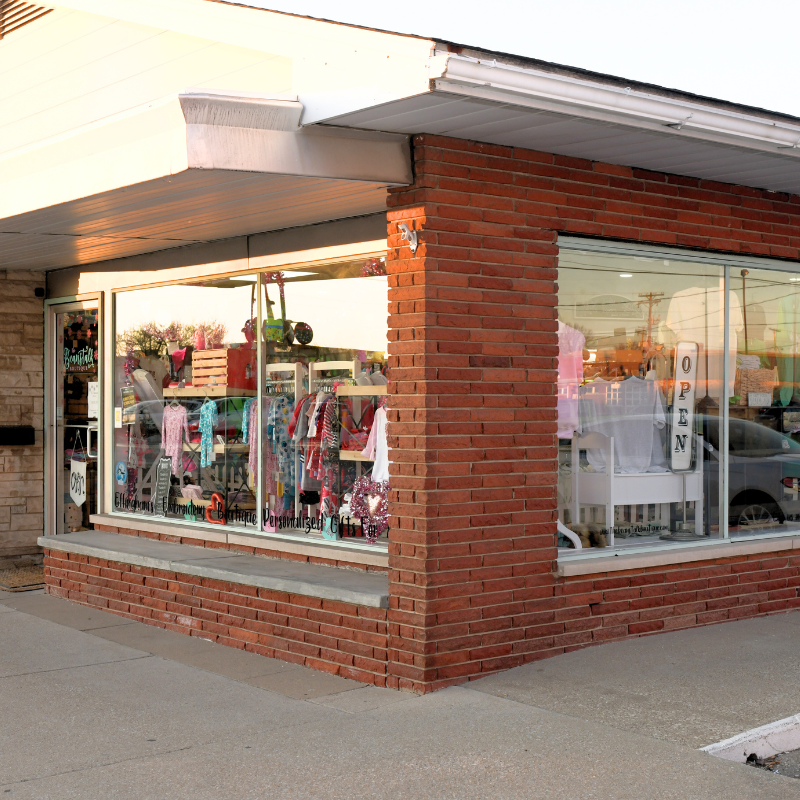 Storefront Exterior | The Beanstalk Boutique | Effingham, IL
