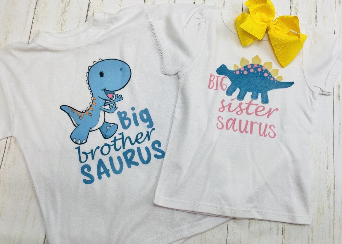 Threadrock 'Bigbrosaurus' Dinosaur T-Shirt For Toddlers – 'Big Brother' Kids Tee