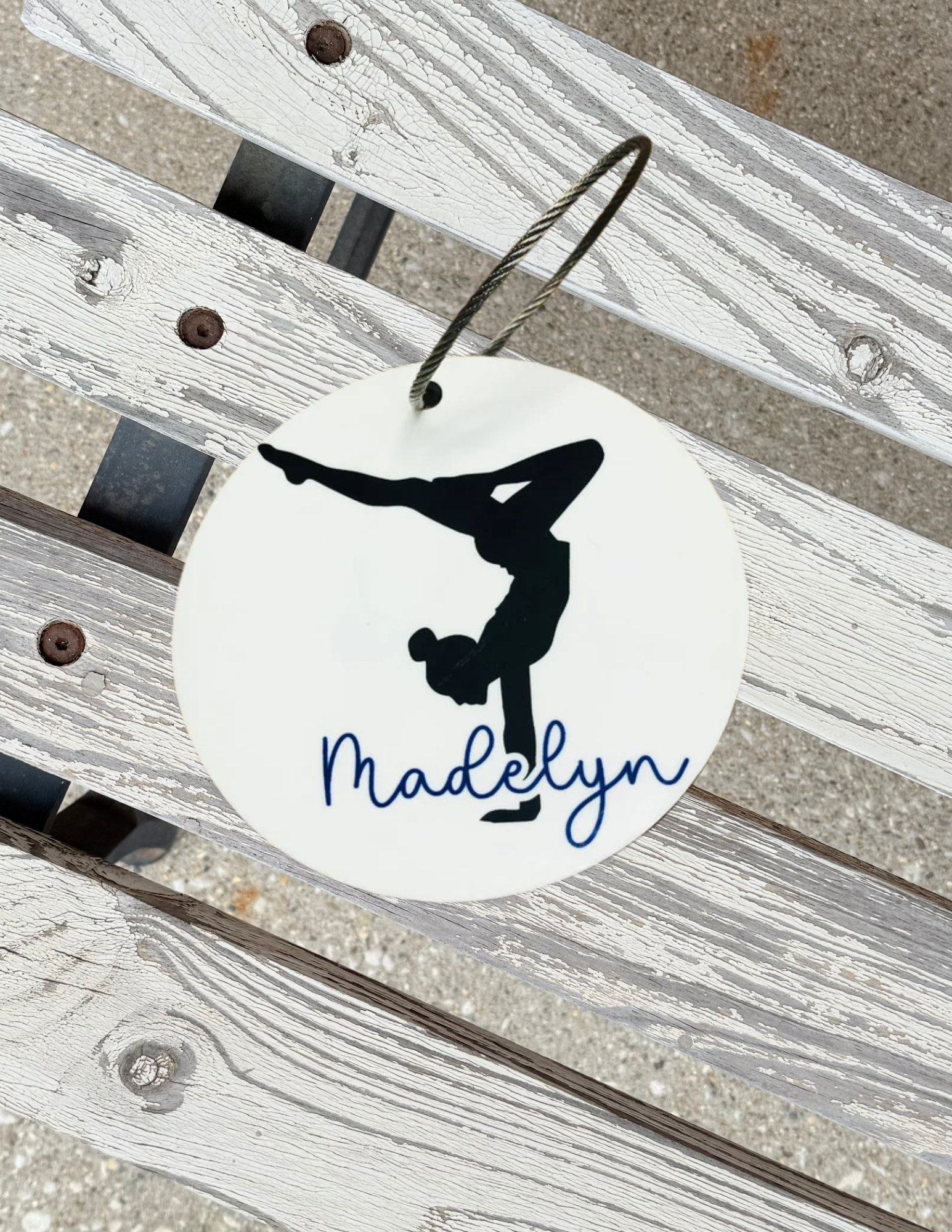 Handstand Bag Tag
