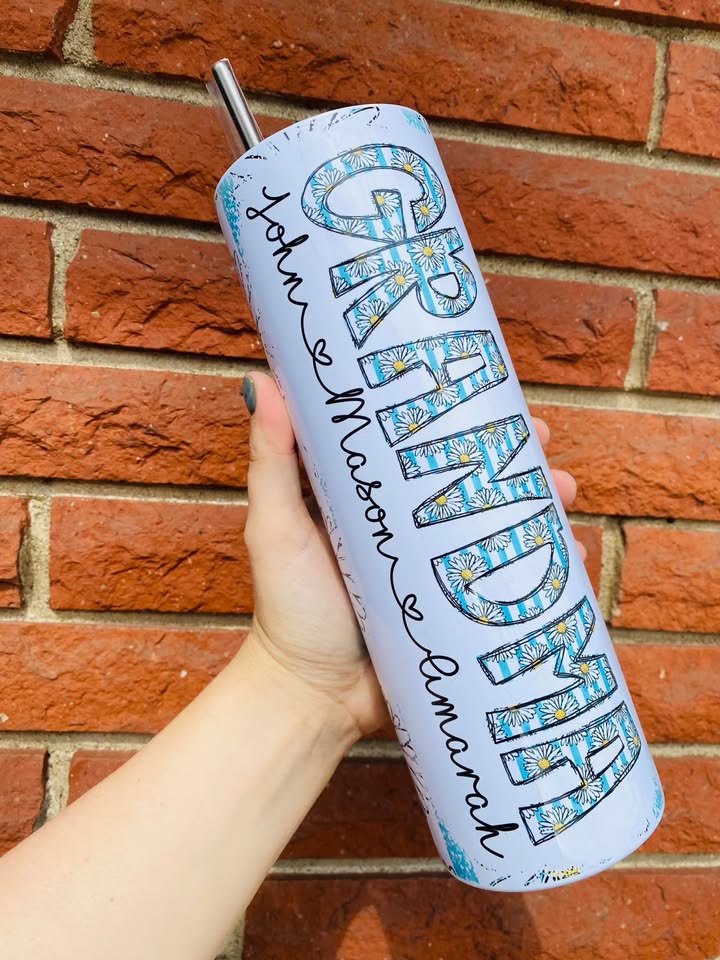 Nana/Grandma, ect Daisy Tumbler - Thumbnail 2