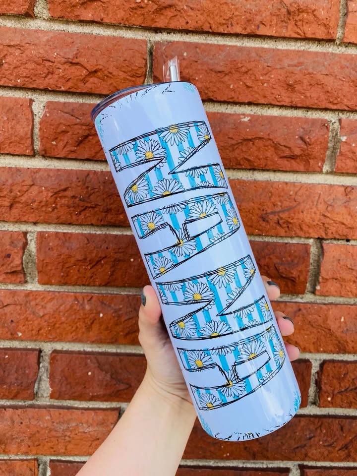 Nana/Grandma, ect Daisy Tumbler - Thumbnail 3