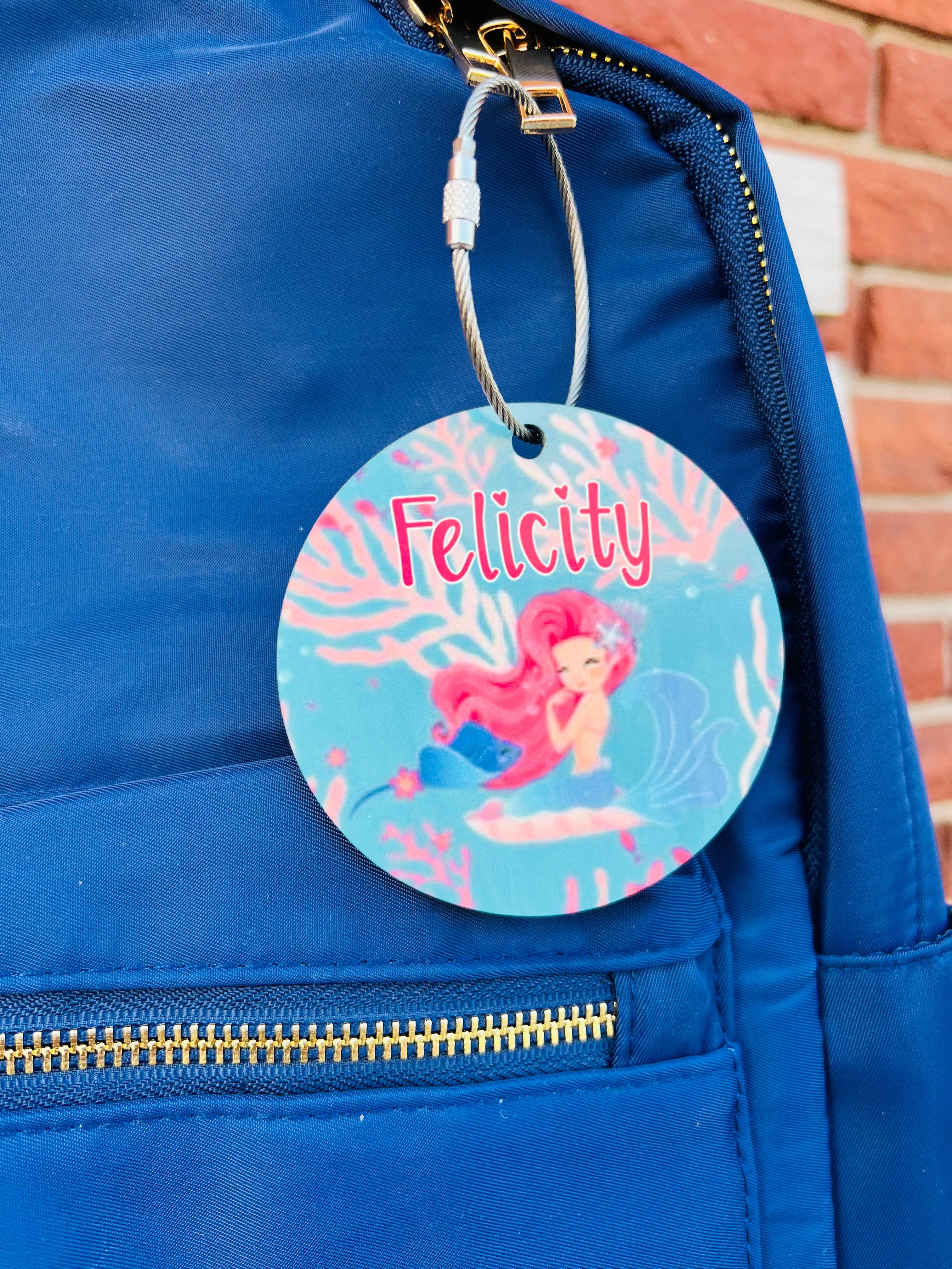 Pretty Mermaid Bag Tag