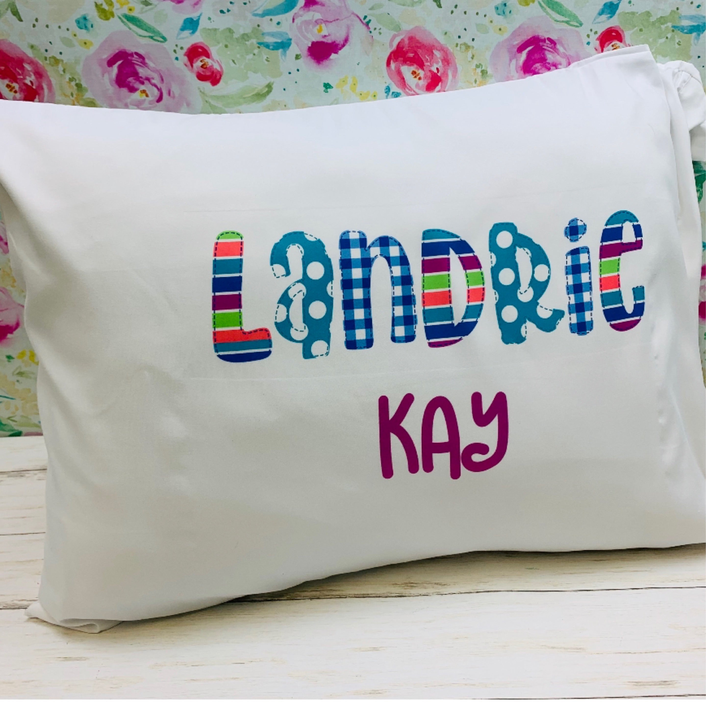 Stripes, Dots, Gingham Pillow Case