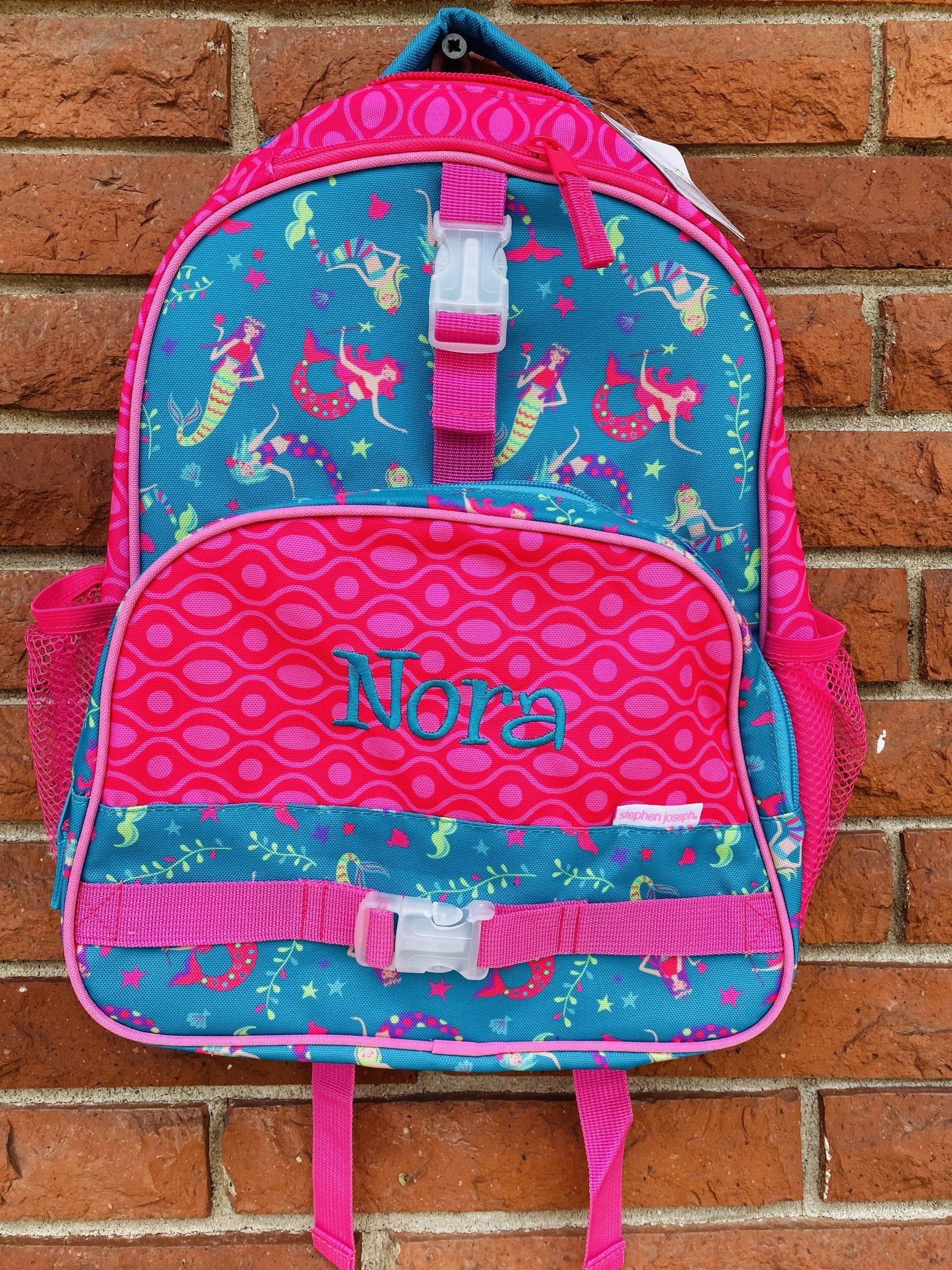 SJ Pink Mermaid All Over Print Backpack - Thumbnail 4