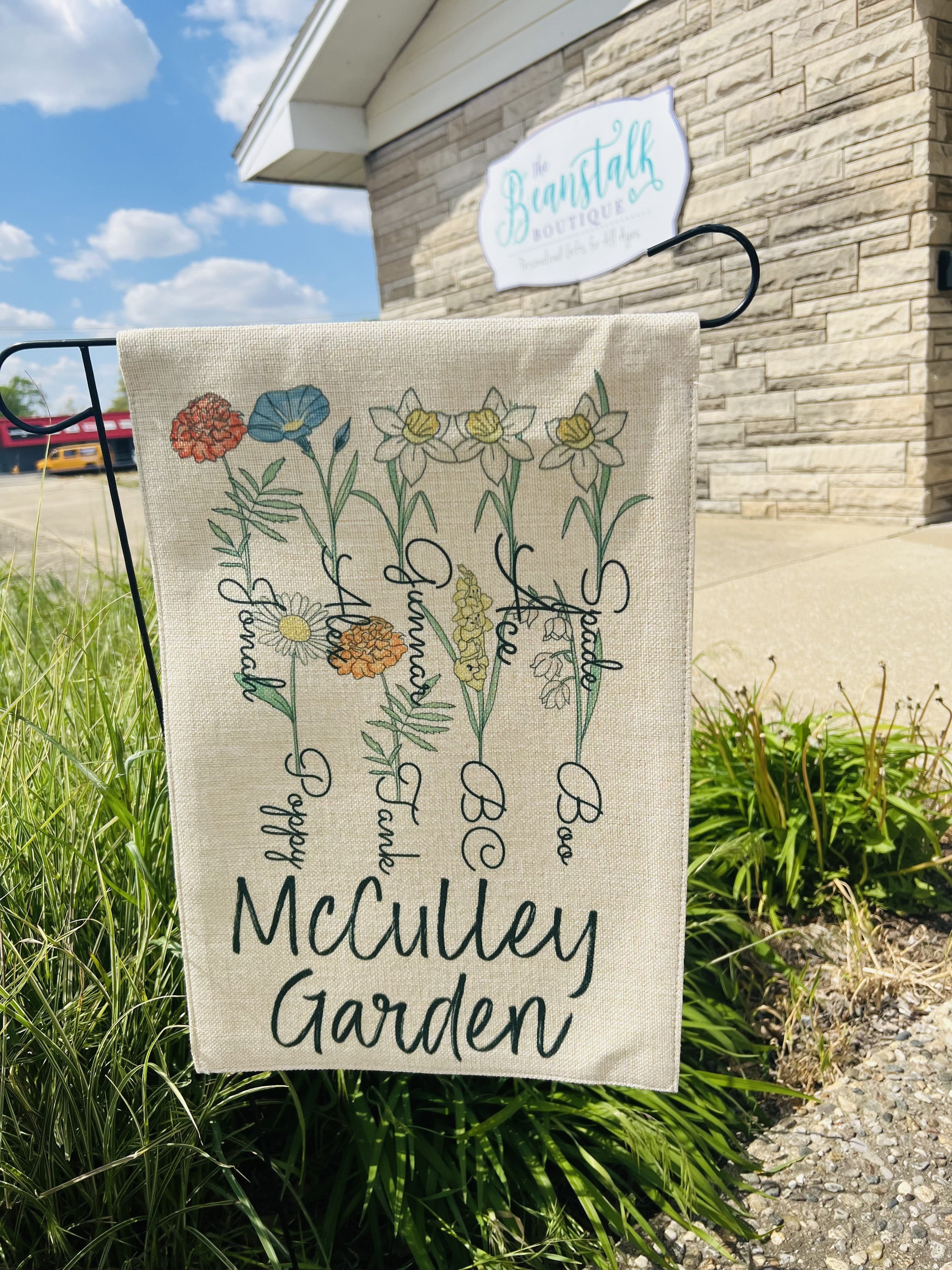 Birth Flower Garden Flag