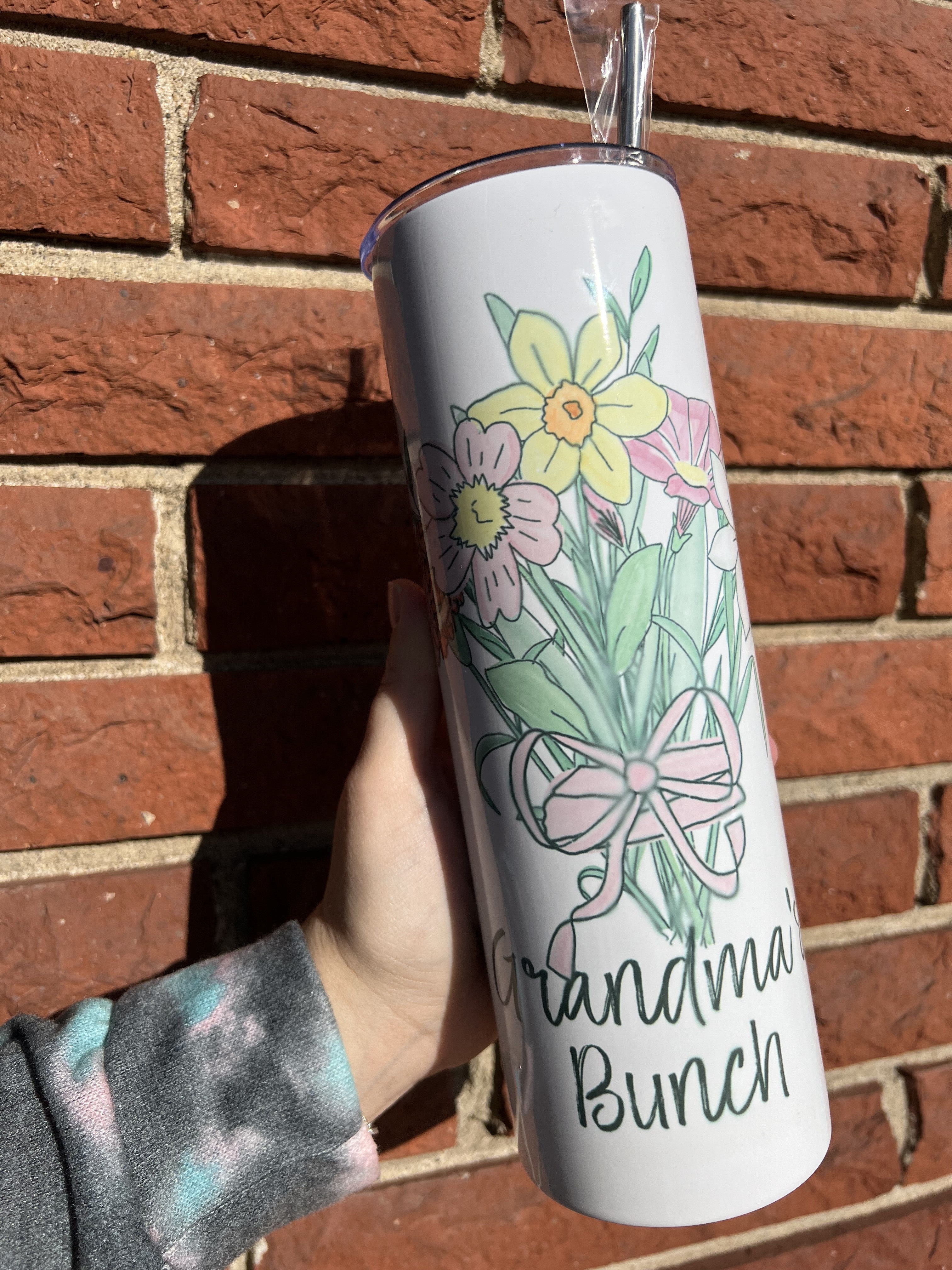 Birth Flower Bunch Tumbler - Thumbnail 2