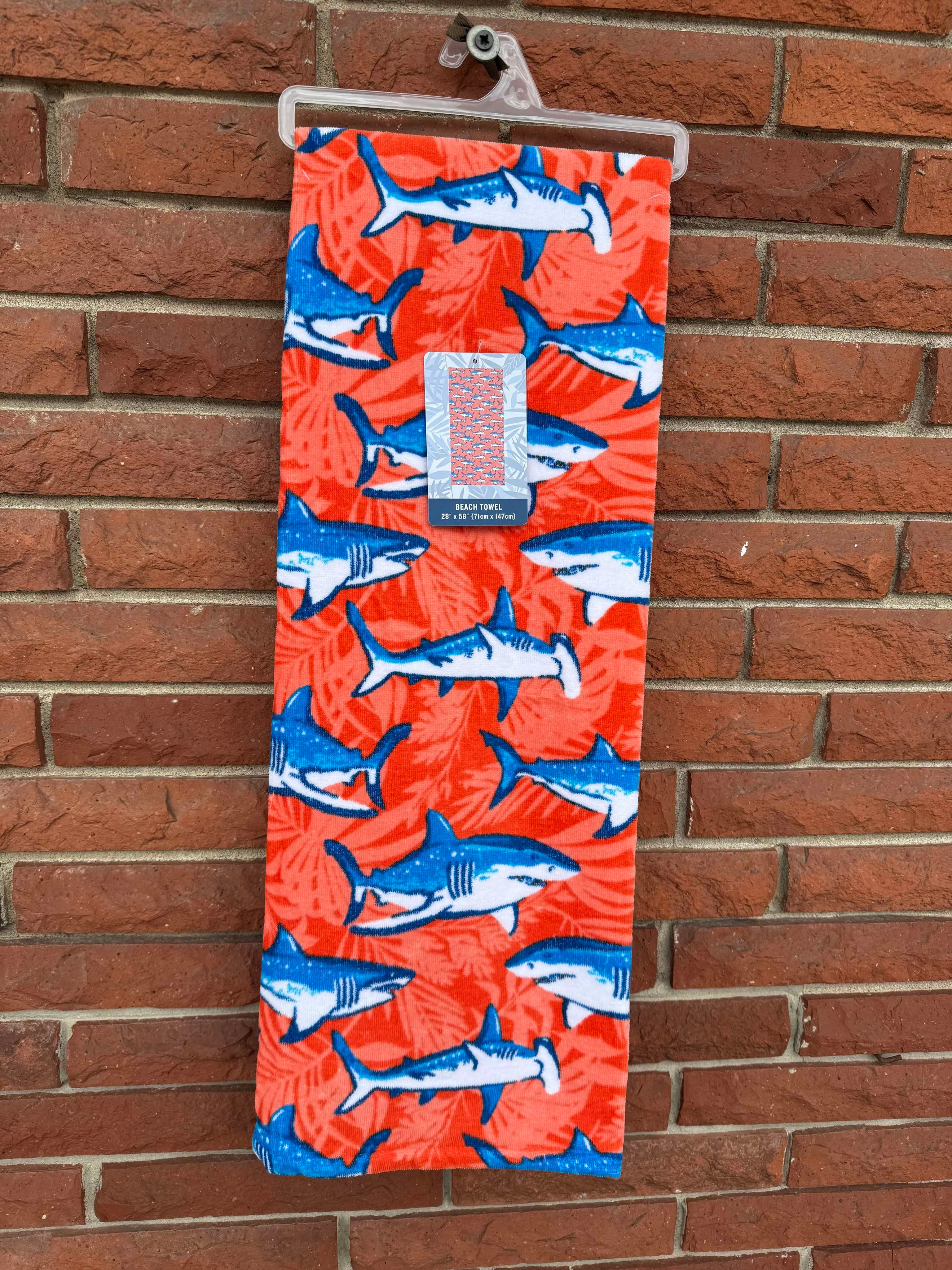 The Beanstalk Boutique Shark Beach Towel