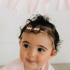 Game Day Glitter Bow Baby Headband