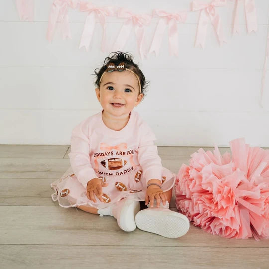 Game Day Glitter Bow Baby Headband