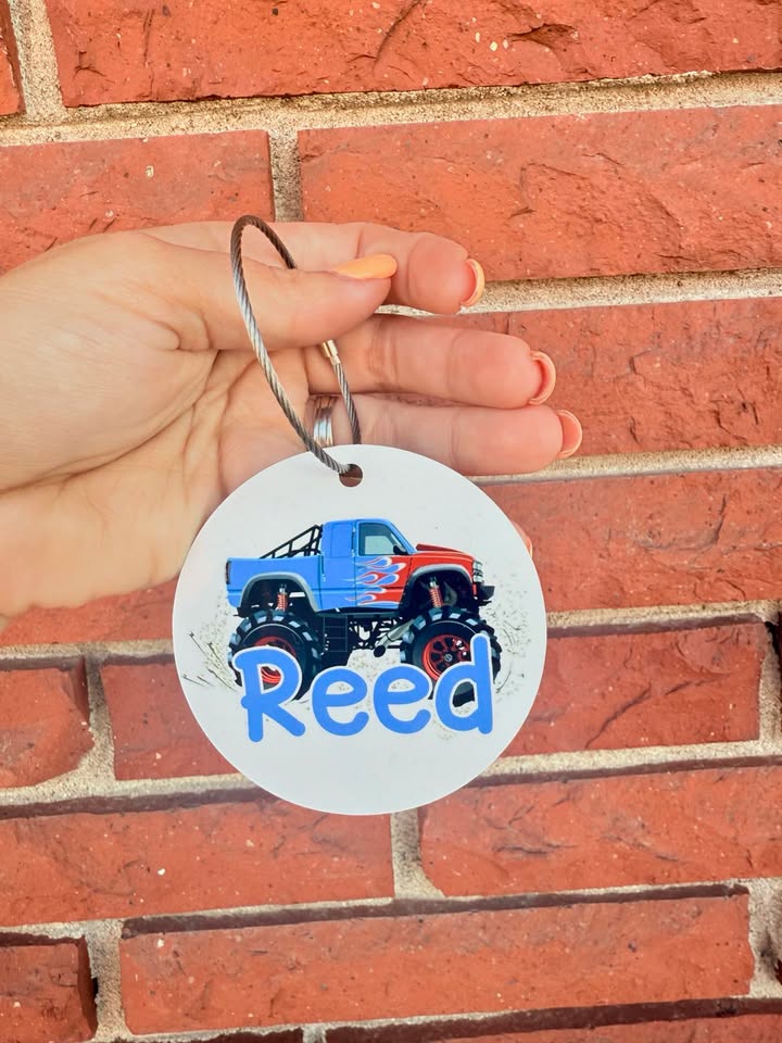 Monster Truck Bag Tag - Thumbnail 2