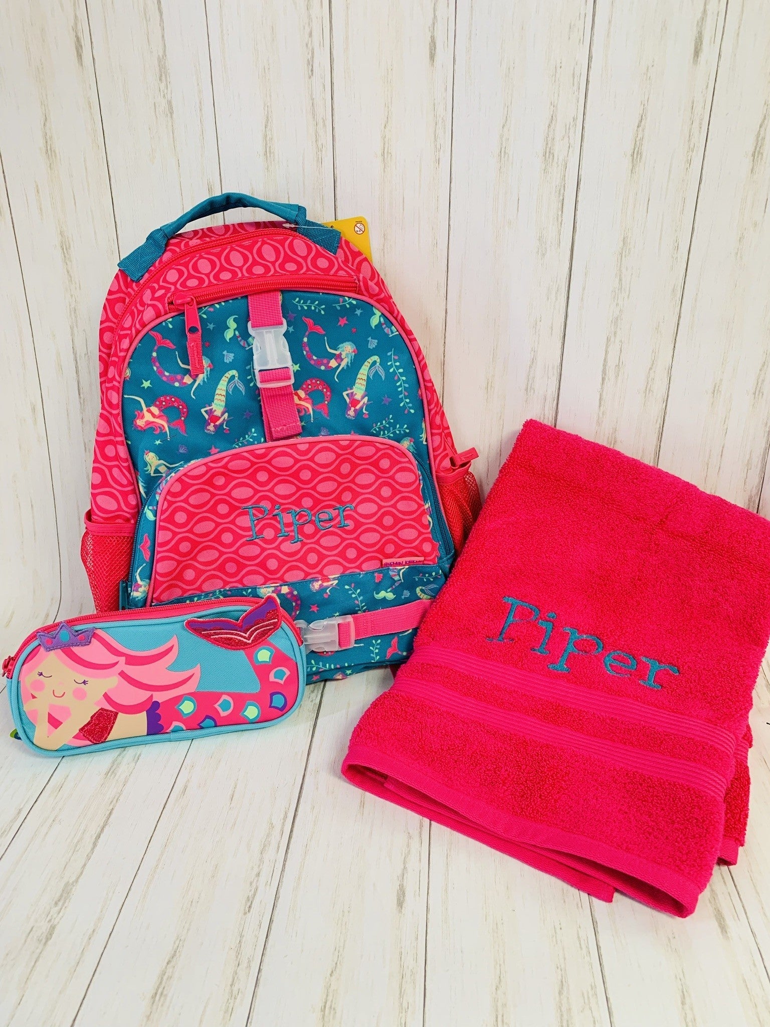 SJ Pink Mermaid All Over Print Backpack - Thumbnail 5