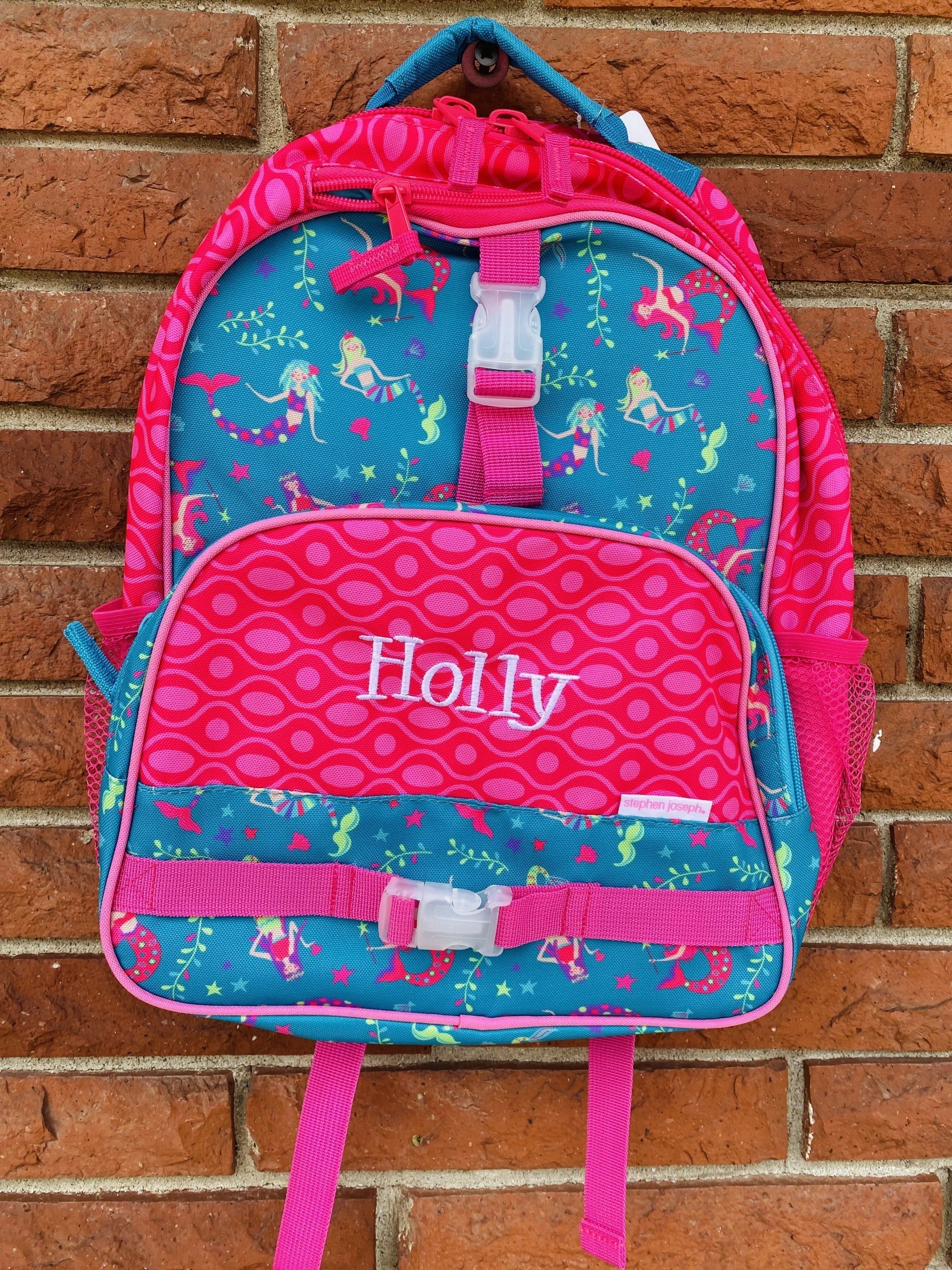 SJ Pink Mermaid All Over Print Backpack - Thumbnail 3