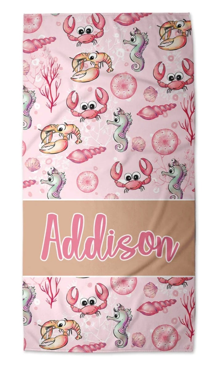 Full Print Sea Animal Towel - Thumbnail 2