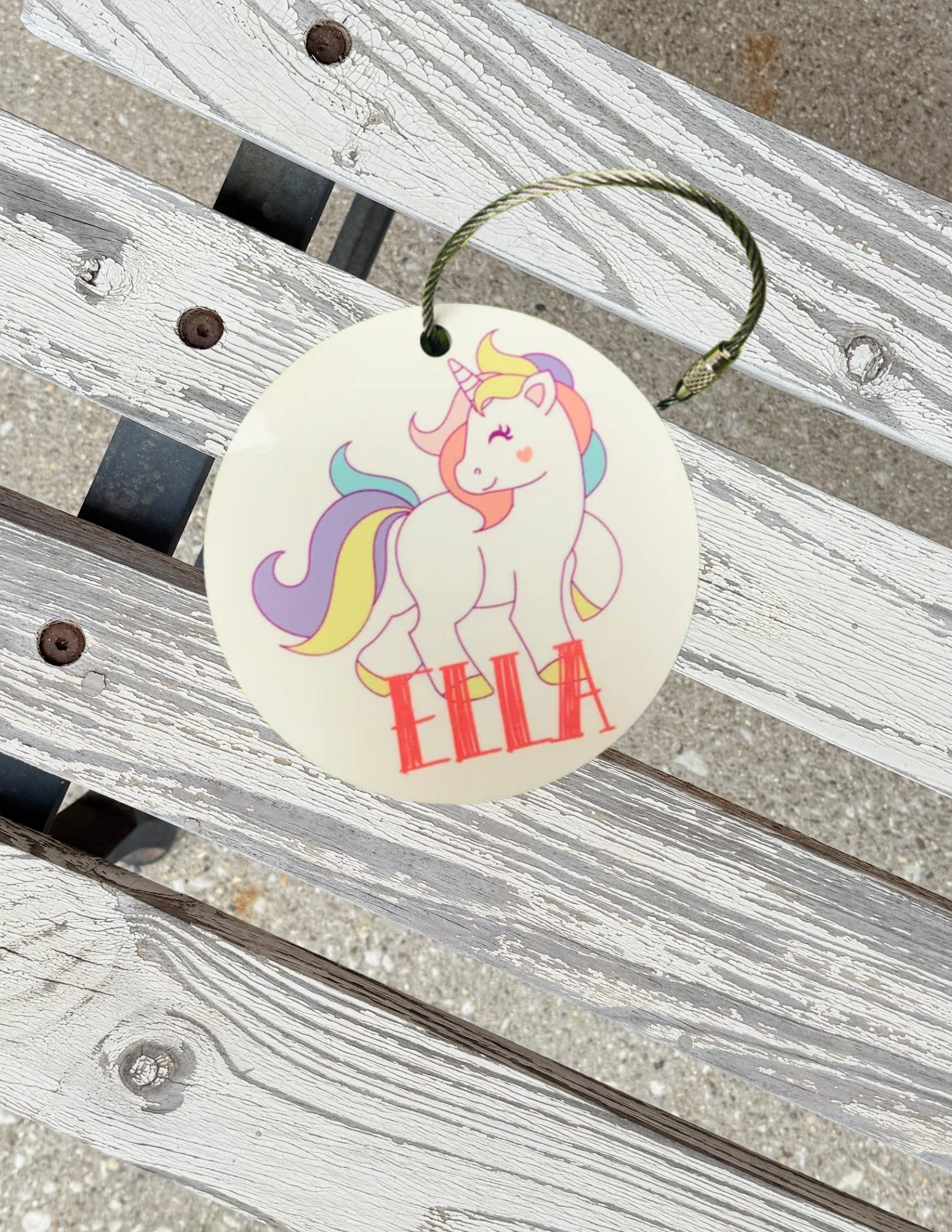 Pretty Unicorn Bag Tag