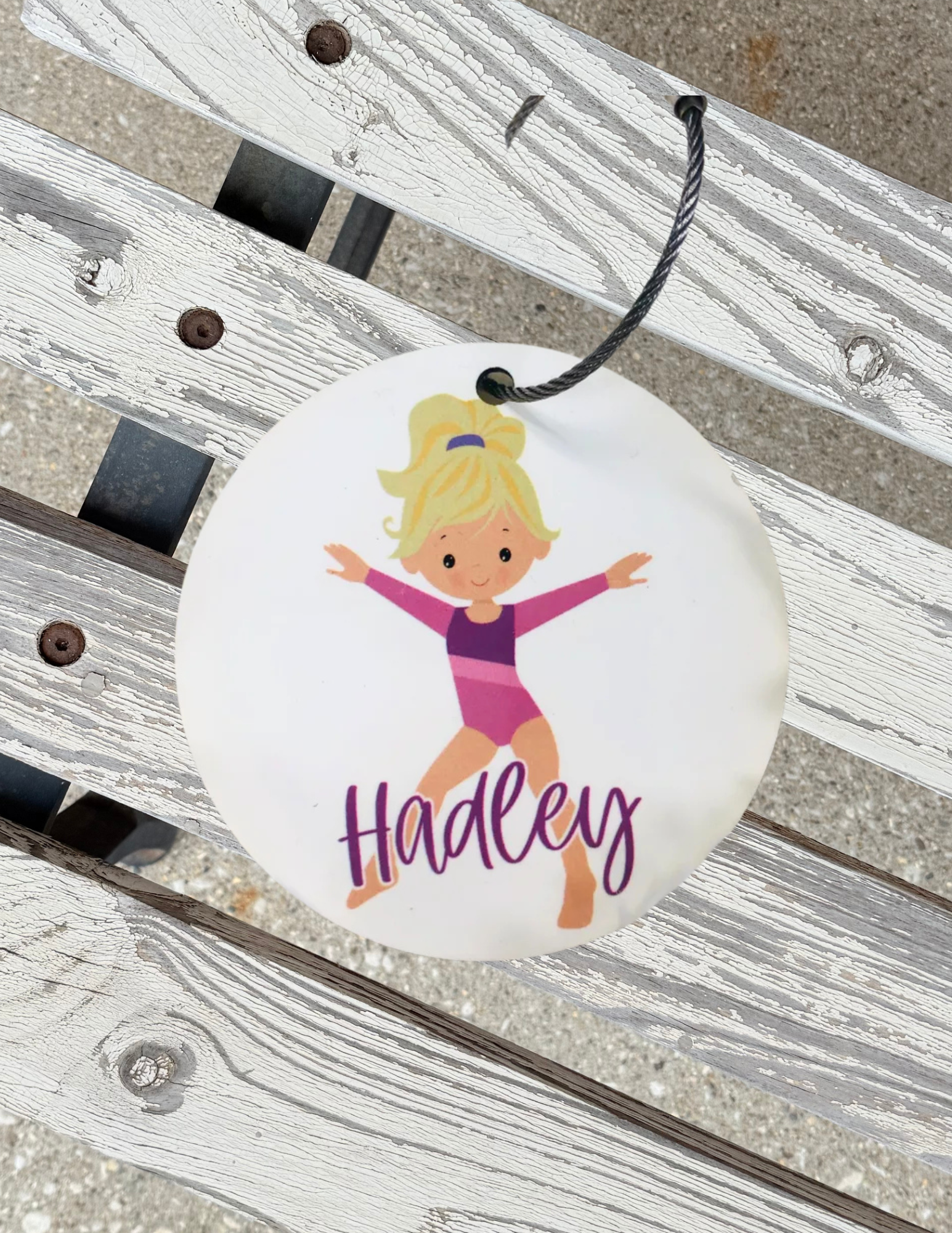 Little Gymnast Bag Tag