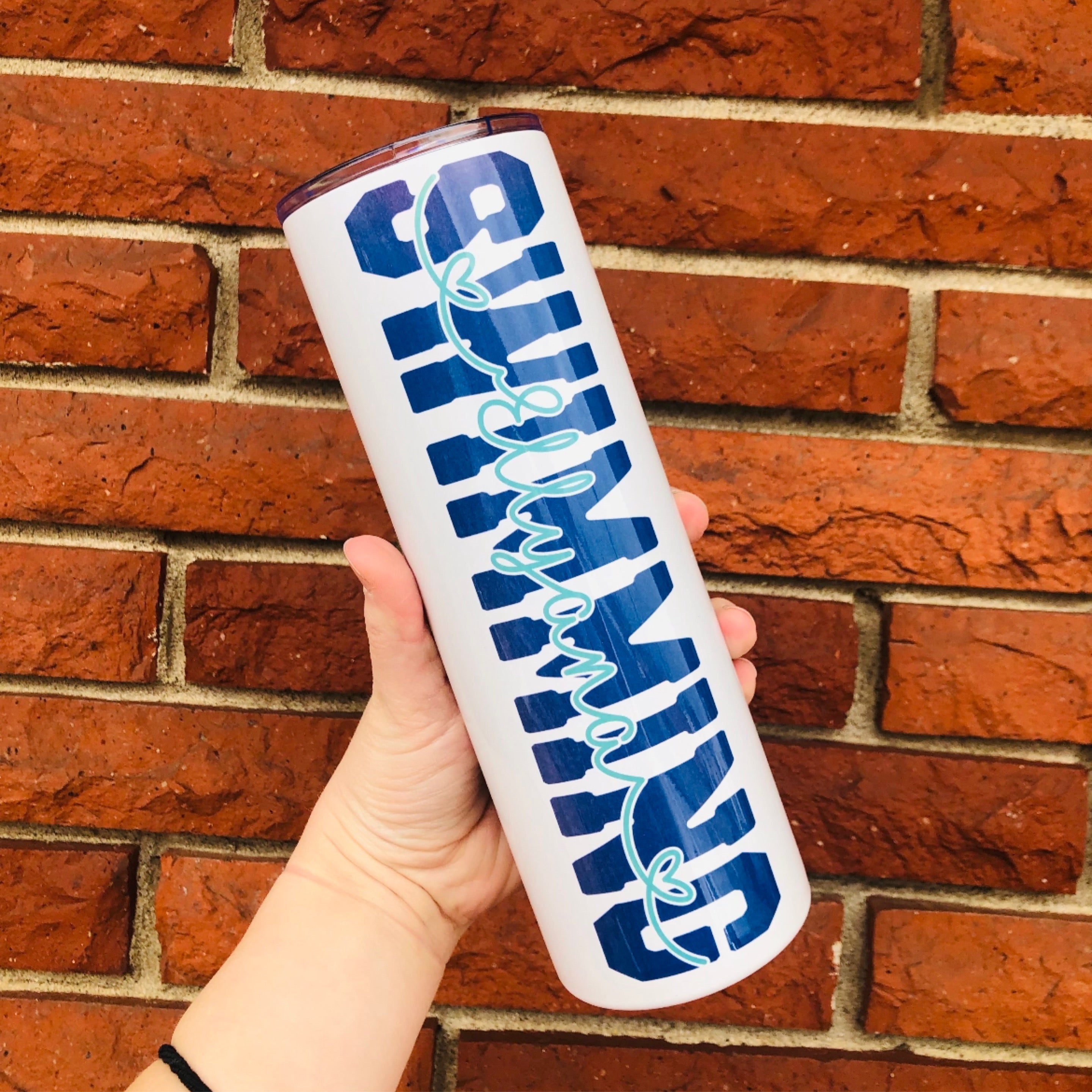 Swimming Name 30oz Tumbler