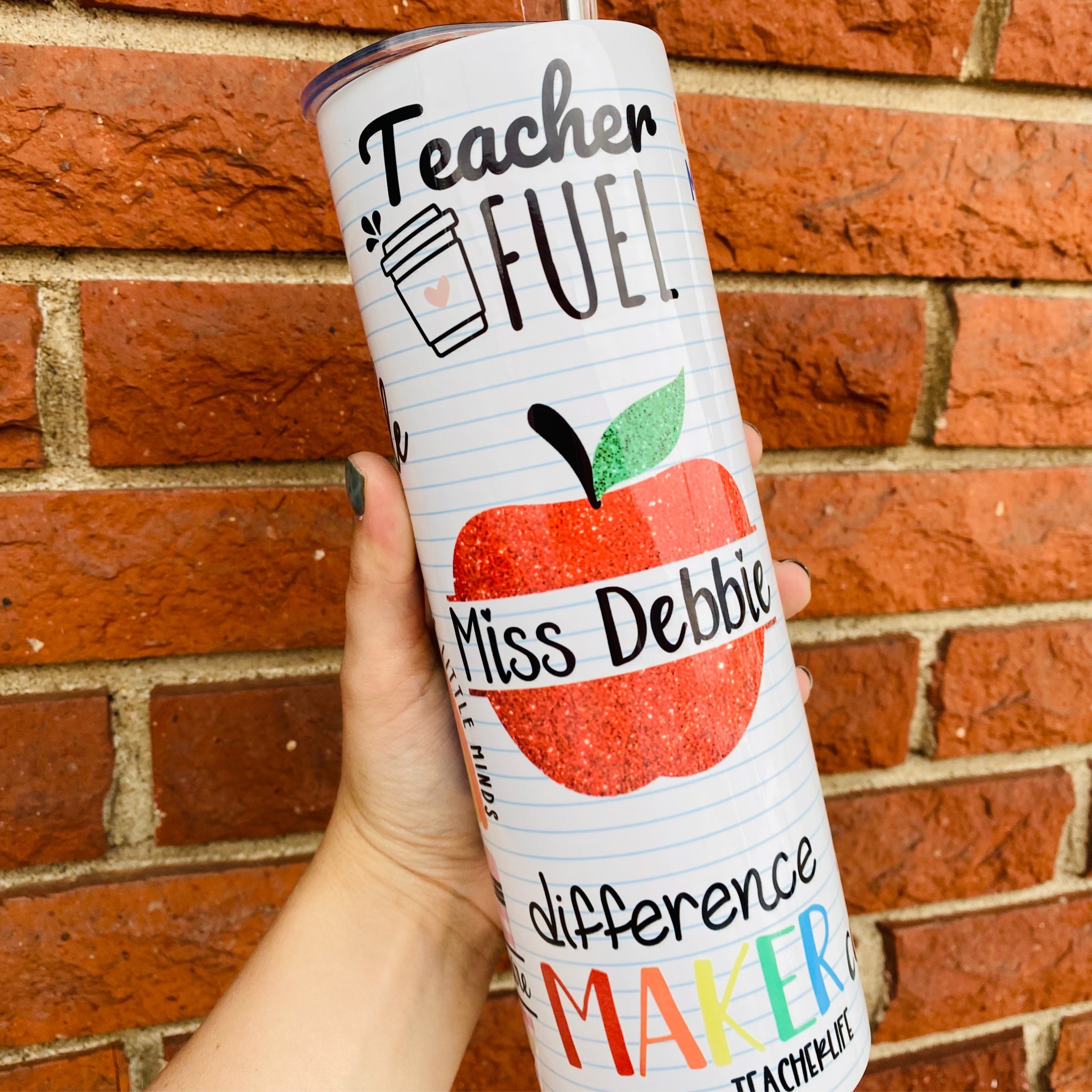 Notebook Teacher Inspiration Tumbler - Thumbnail 2
