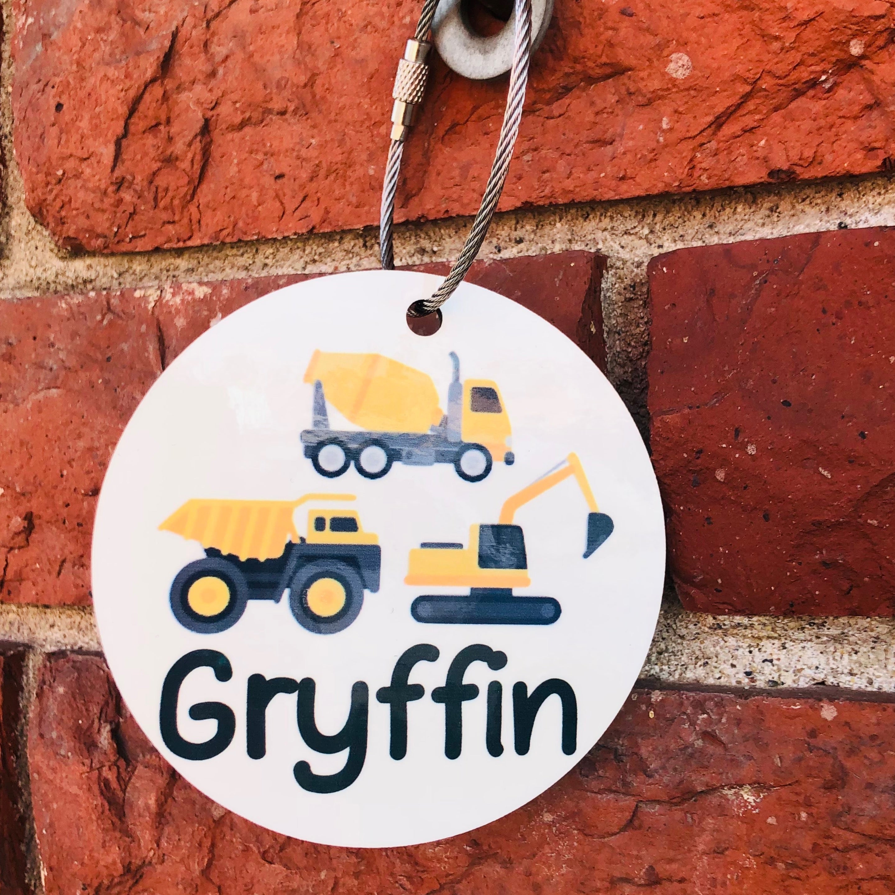 Construction Equipment Bag Tag
